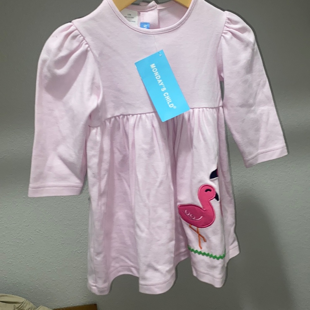 Monday’s Child Flamingos dress